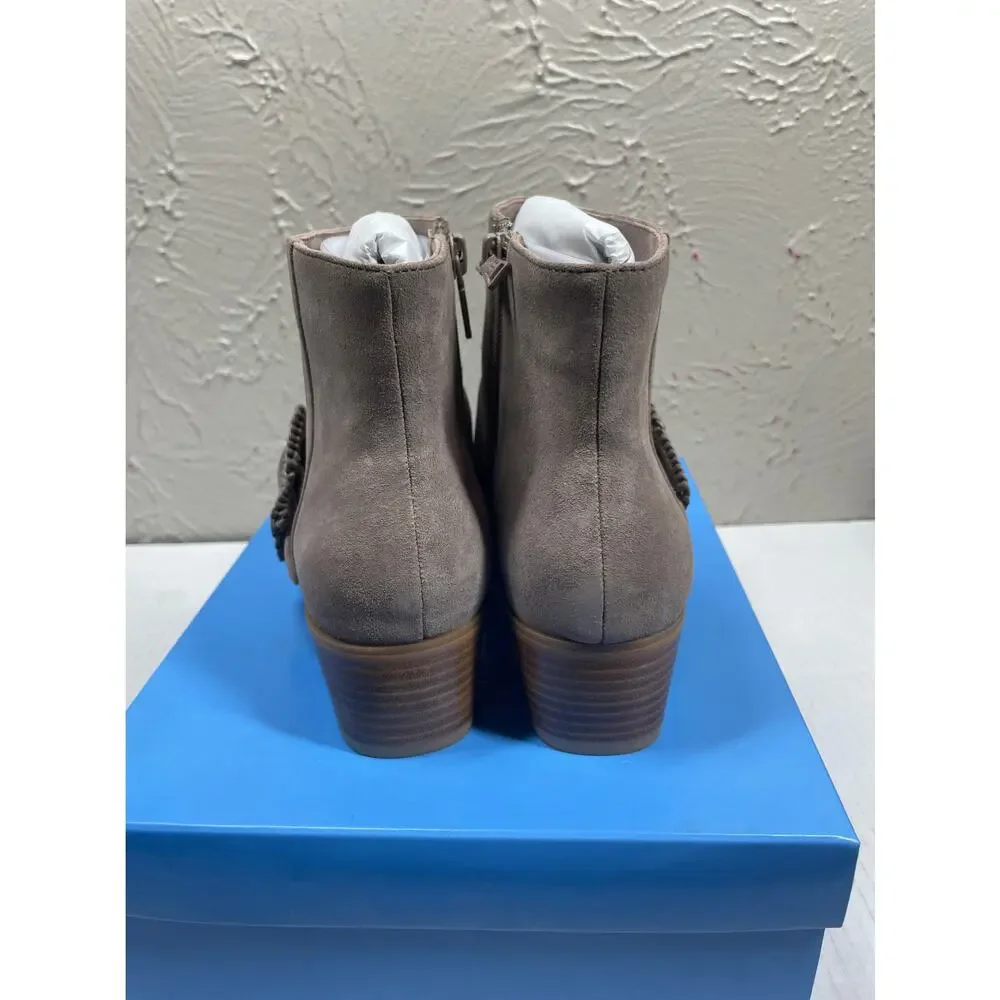 Jack Rogers Izzie Suede Bootie French Grey size‎ 7.5